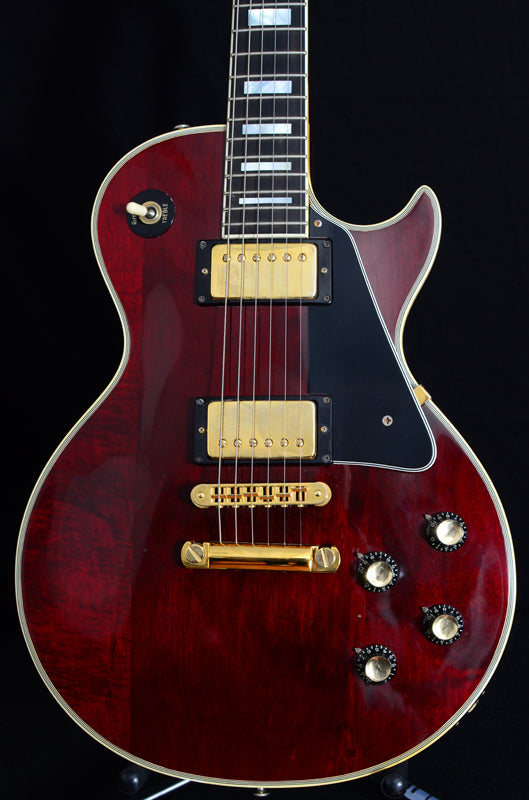 Used 1976 Gibson Les Paul Custom Wine Red-Brian's Guitars