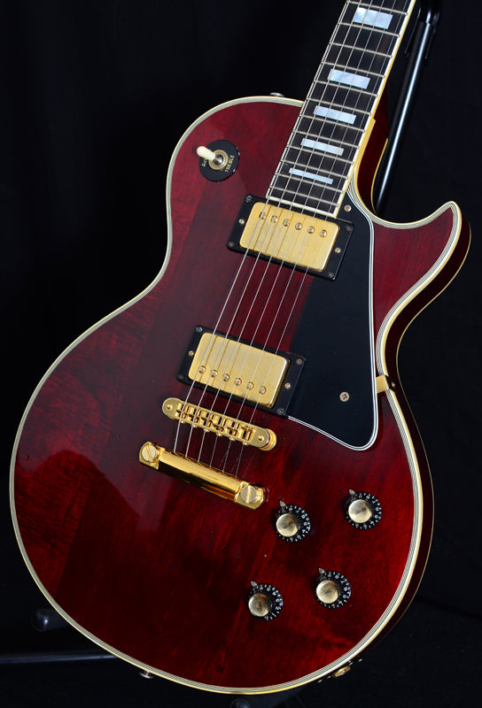 Used 1976 Gibson Les Paul Custom Wine Red-Brian's Guitars