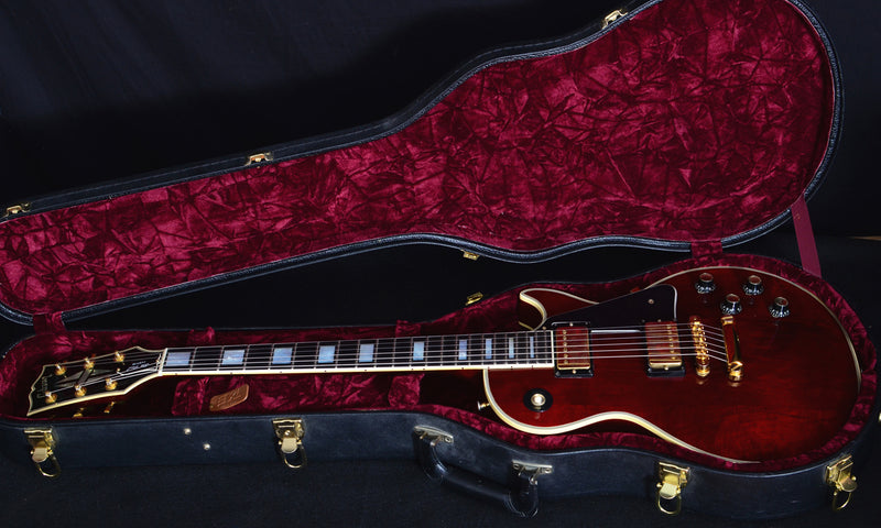 Used 1976 Gibson Les Paul Custom Wine Red-Brian's Guitars