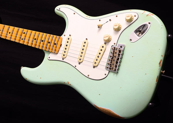 Fender Custom Shop 1965 Stratocaster Relic NAMM 2019 Limited Faded Surf Green-Brian's Guitars