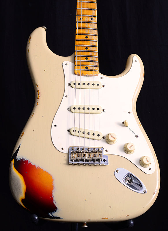 Fender Custom Shop 1959 Stratocaster Journeyman Relic NAMM 2019 Limited Desert Tan Over Chocolate 3 Tone Sunburst-Brian's Guitars