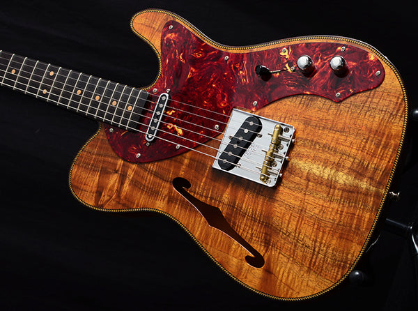 Fender Custom Shop Artisan Thinline Telecaster Flame Koa-Electric Guitars-Brian's Guitars