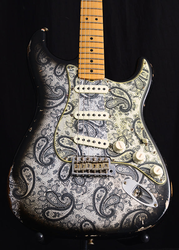 Fender Custom Shop 1968 Relic Stratocaster Black Paisley Limited-Electric Guitars-Brian's Guitars