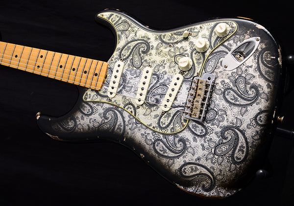 Fender Custom Shop 1968 Relic Stratocaster Black Paisley Limited-Electric Guitars-Brian's Guitars