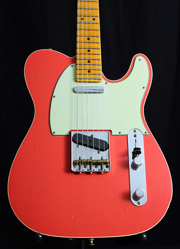 Fender Custom Shop Postmodern Telecaster Journeyman Relic NAMM 2019 Limited Aged Fiesta Red Top-Brian's Guitars