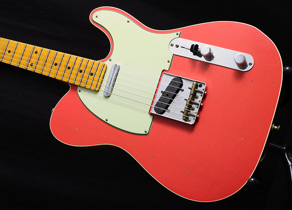 Fender Custom Shop Postmodern Telecaster Journeyman Relic NAMM 2019 Limited Aged Fiesta Red Top-Brian's Guitars