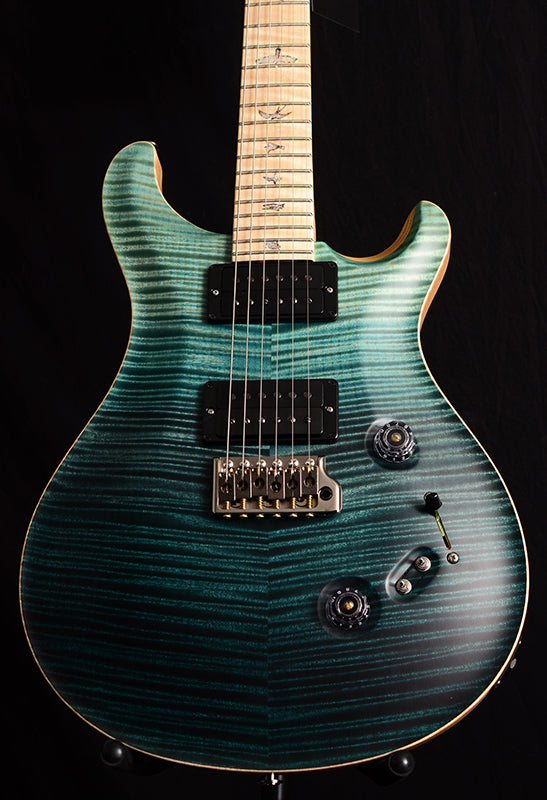 Used Paul Reed Smith Wood Library Custom 24-08 Satin Brian's Limited Teal Fade-Brian's Guitars