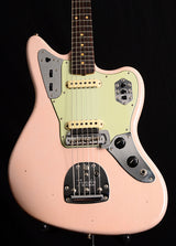 Used Fender Custom Shop 1962 Jaguar NAMM Limited Edition Journeyman Relic Faded Aged Shell Pink-Electric Guitars-Brian's Guitars