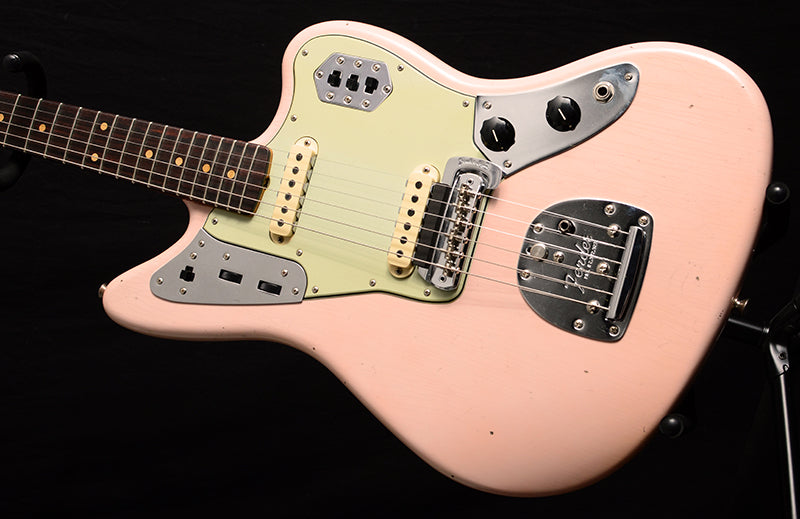 Fender Custom Shop 1962 Jaguar NAMM Limited Edition Journeyman Relic Faded Aged Shell Pink-Brian's Guitars