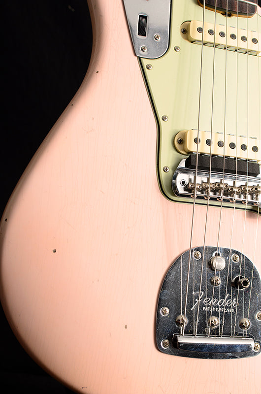 Fender Custom Shop 1962 Jaguar NAMM Limited Edition Journeyman Relic Faded Aged Shell Pink-Brian's Guitars