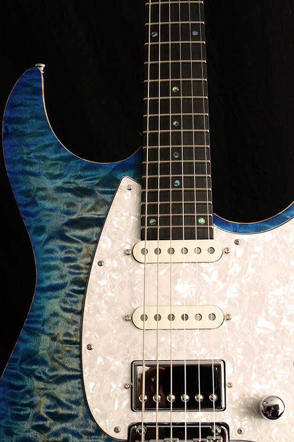 Used Mayones Aquila QM 6 Blue Burst