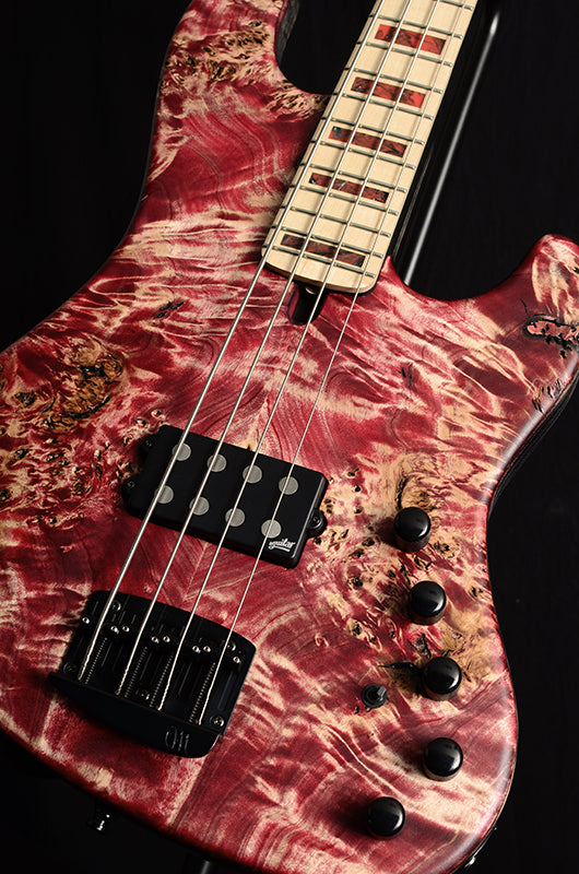 Used Mayones Jabba Custom 4 NAMM 2020 Red Velvet Antique Raw-Electric Guitars-Brian's Guitars