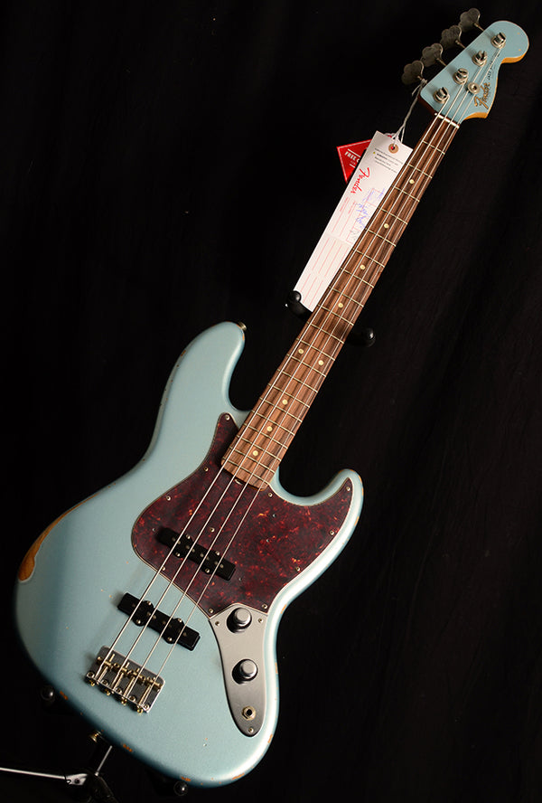 Fender 60th Anniversary Roadworn 60s Jazz Bass Firemist Silver