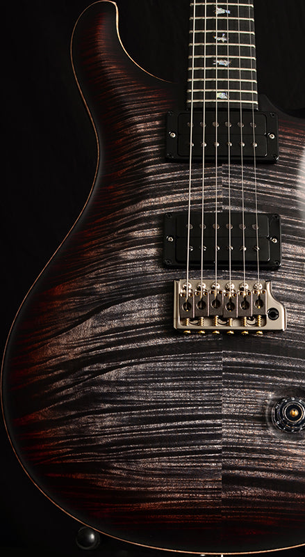 Used Paul Reed Smith Wood Library Custom 24-08 Satin Brian's Limited Charcoal Tri Color Burst-Brian's Guitars