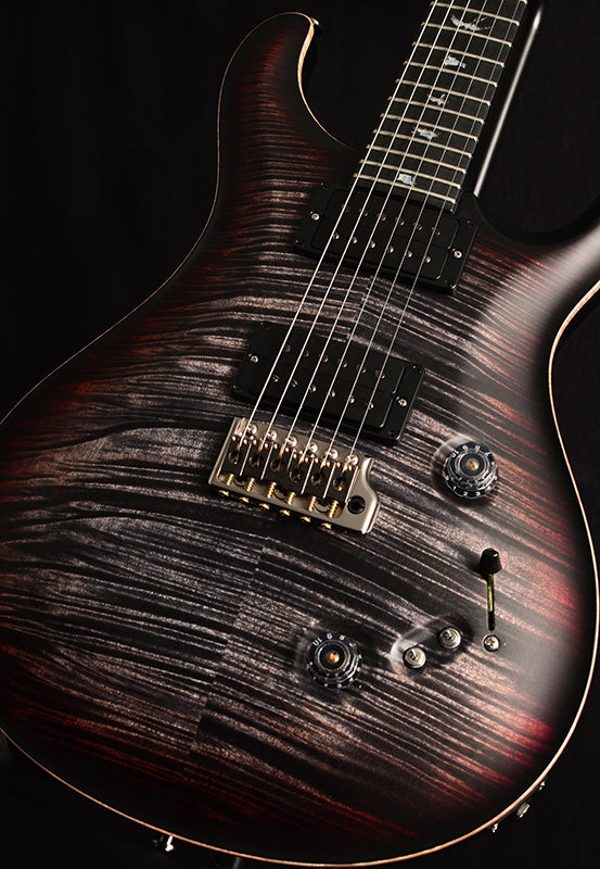 Used Paul Reed Smith Wood Library Custom 24-08 Satin Brian's Limited Charcoal Tri Color Burst-Brian's Guitars