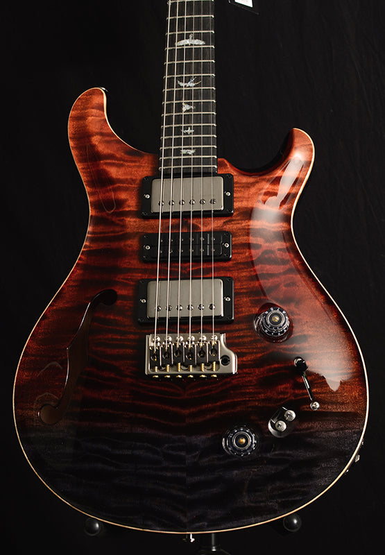 Paul Reed Smith Wood Library Special Semi-Hollow Brian's Limited Fire Red Black Fade-Electric Guitars-Brian's Guitars