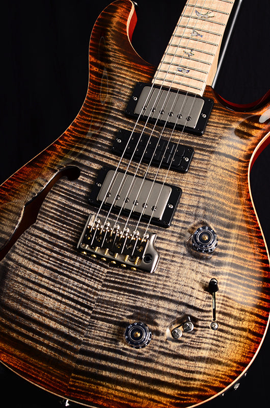 Paul Reed Smith Wood Library Special Semi-Hollow Brian's Limited Burnt Maple Leaf-Brian's Guitars