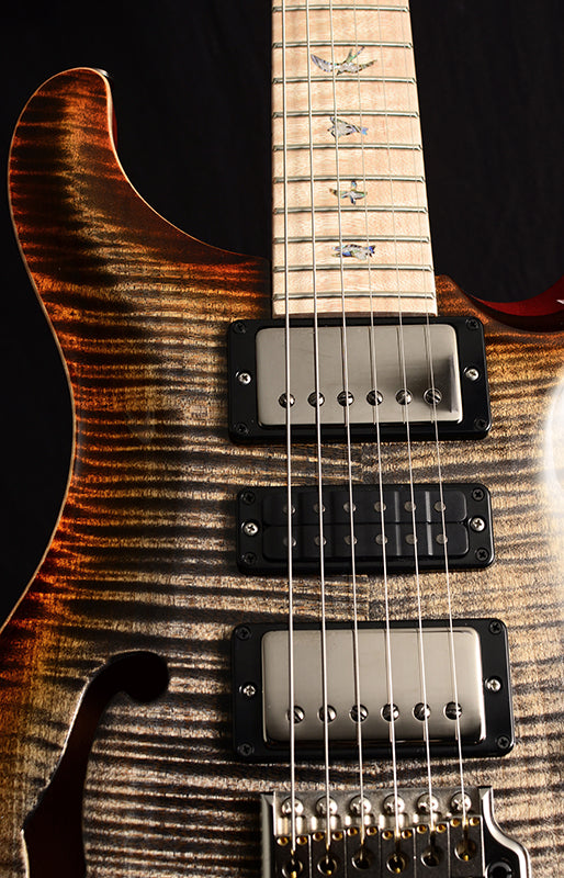 Paul Reed Smith Wood Library Special Semi-Hollow Brian's Limited Burnt Maple Leaf-Brian's Guitars