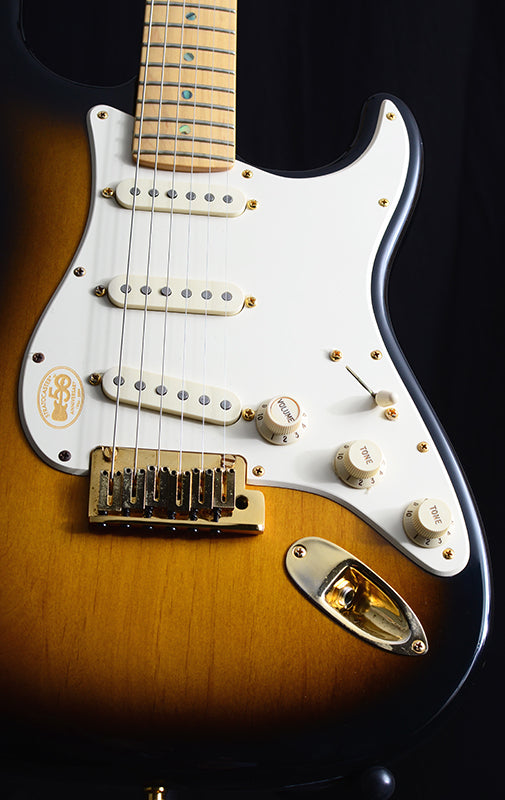 Used Fender 50th Anniversary American Deluxe Stratocaster Sunburst-Brian's Guitars