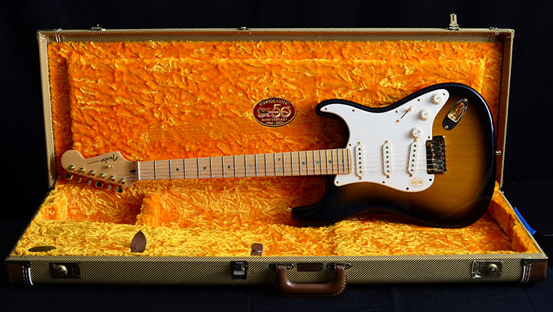 Used Fender 50th Anniversary American Deluxe Stratocaster Sunburst-Brian's Guitars