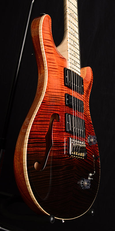 Paul Reed Smith Wood Library Special Semi-Hollow Brian's Limited Fire Red Black Fade-Brian's Guitars