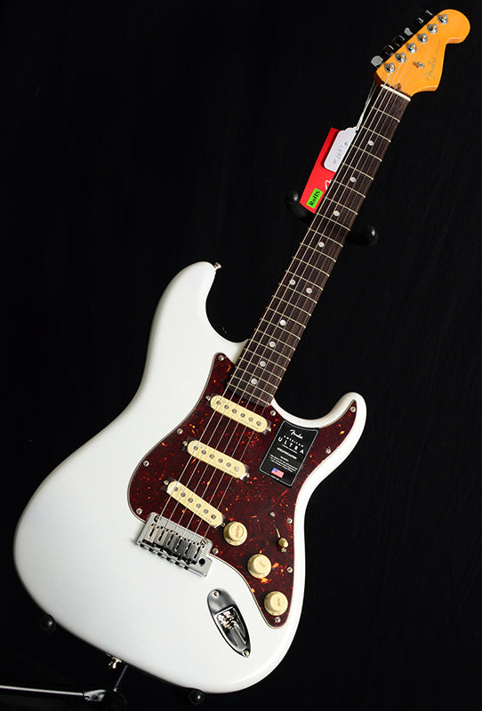 Fender American Ultra Stratocaster Arctic Pearl-Electric Guitars-Brian's Guitars