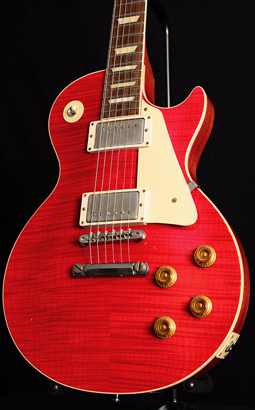 Used Gibson Custom Shop 1958 Reissue Les Paul Standard Aged Sweet Cherry-Brian's Guitars