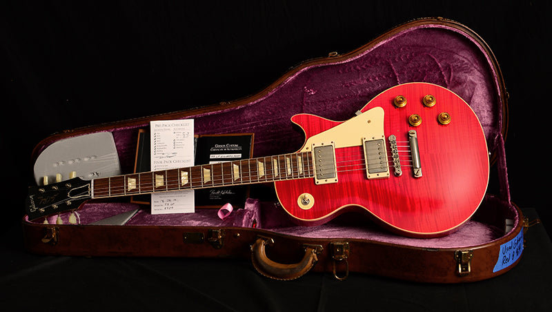 Used Gibson Custom Shop 1958 Reissue Les Paul Standard Aged Sweet Cherry-Brian's Guitars