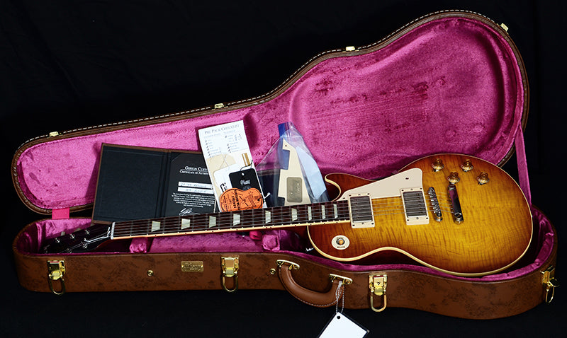 Used Gibson Custom Shop Les Paul 1959 Reissue R9 Iced Tea Burst-Brian's Guitars