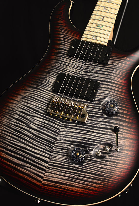 Used Paul Reed Smith Wood Library Custom 24-08 Satin Brian's Limited Charcoal Tri Color Burst-Brian's Guitars