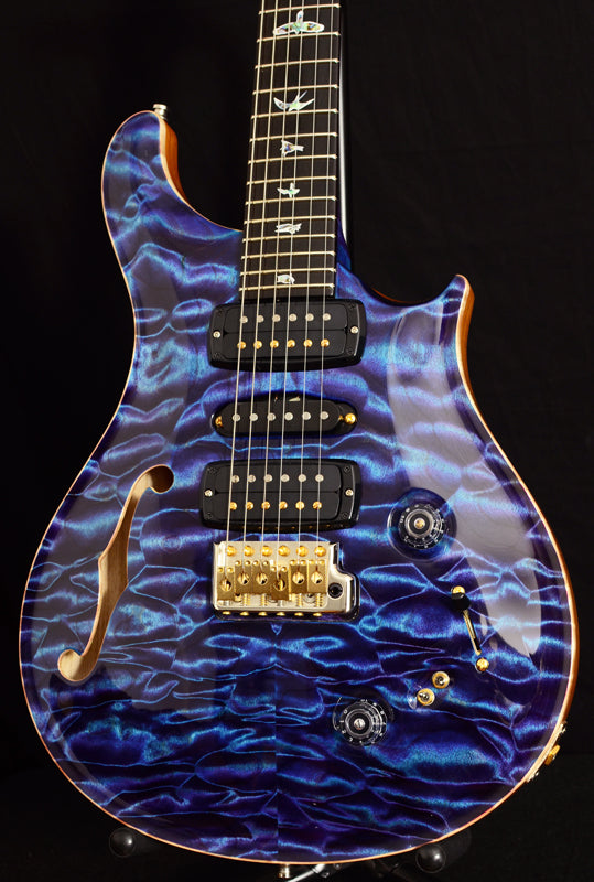 Used Paul Reed Smith Private Stock Dweezil 24 Semi- Hollow Aqua Violet-Brian's Guitars