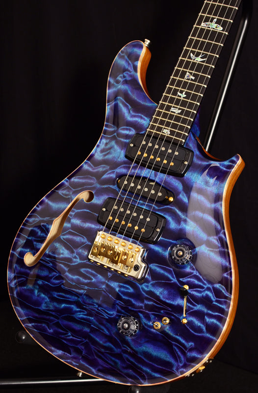 Used Paul Reed Smith Private Stock Dweezil 24 Semi- Hollow Aqua Violet-Brian's Guitars