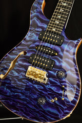 Used Paul Reed Smith Private Stock Dweezil 24 Semi- Hollow Aqua Violet-Brian's Guitars