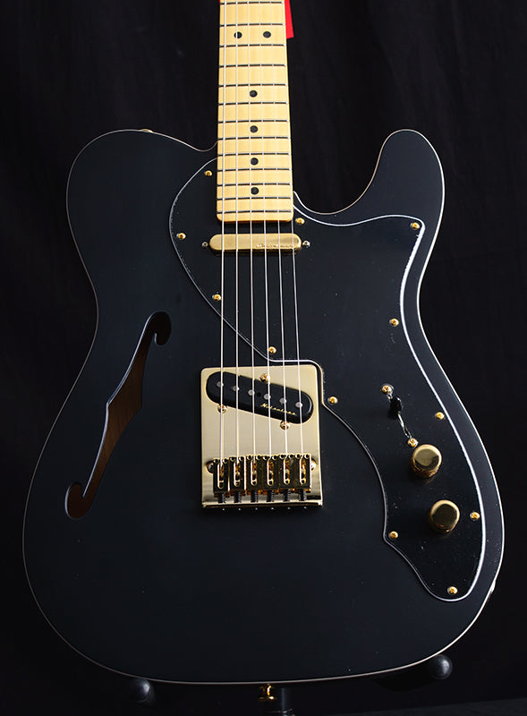 Fender Deluxe Telecaster Thinline Satin Black Limited-Brian's Guitars