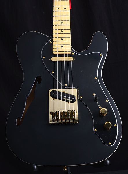 ギター Fender Telecaster Thinline Fender Deluxe Telecaster Thinline Satin Black | Black Telecaster