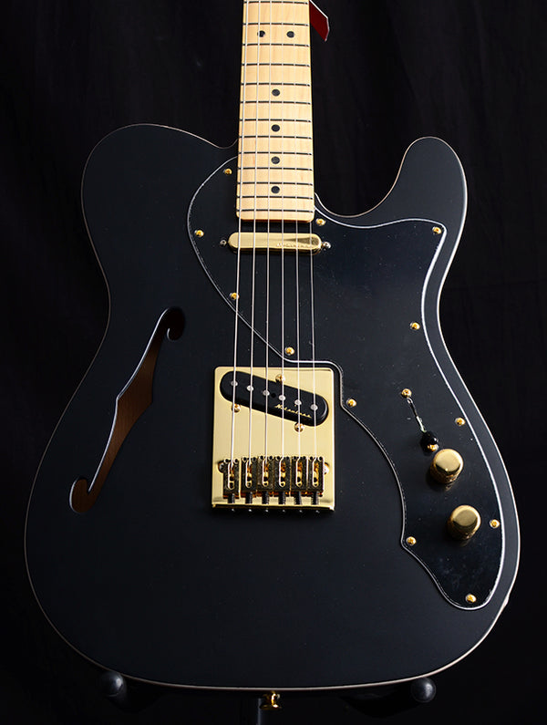 Fender Deluxe Telecaster Thinline Satin Black Limited-Brian's Guitars