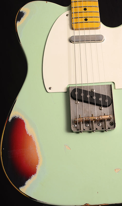 Nash T-57 Surf Green Over 3 Tone Sunburst-Electric Guitars-Brian's Guitars