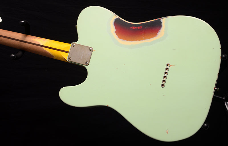 Nash T-57 Surf Green Over 3 Tone Sunburst-Electric Guitars-Brian's Guitars