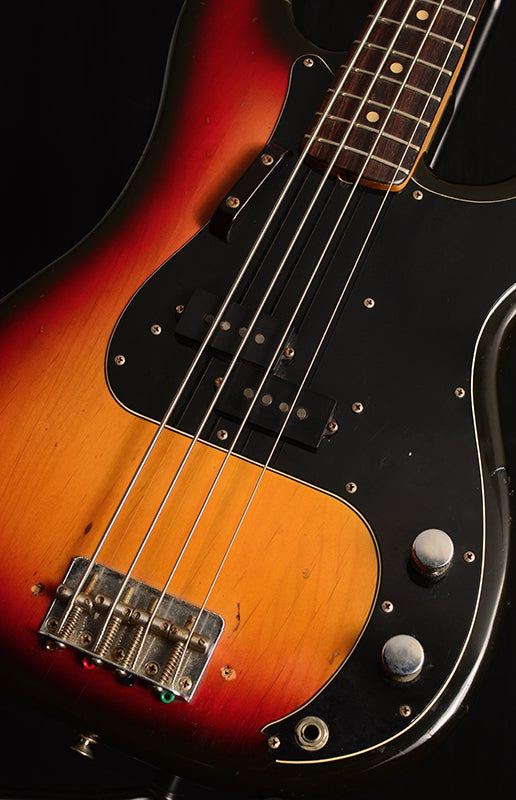 Used Fender 1976 Precision Bass 3 Tone Sunburst-Brian's Guitars