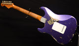 Used Fender Custom Shop 1959 Stratocaster HSS Heavy Relic Purple Sparkle Over Black Paisley-Electric Guitars-Brian's Guitars
