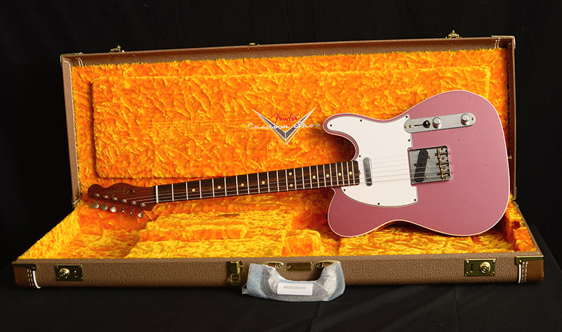 Fender Custom Shop 1960 Telecaster Custom Relic Burgundy Mist Metallic-Electric Guitars-Brian's Guitars