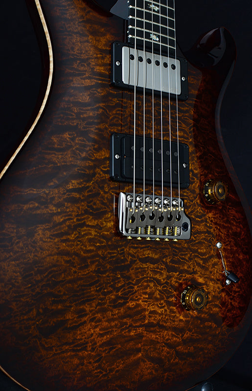 Used Paul Reed Smith Wood Library Custom 24 BrianÕs Limited Black Gold Burst-Brian's Guitars