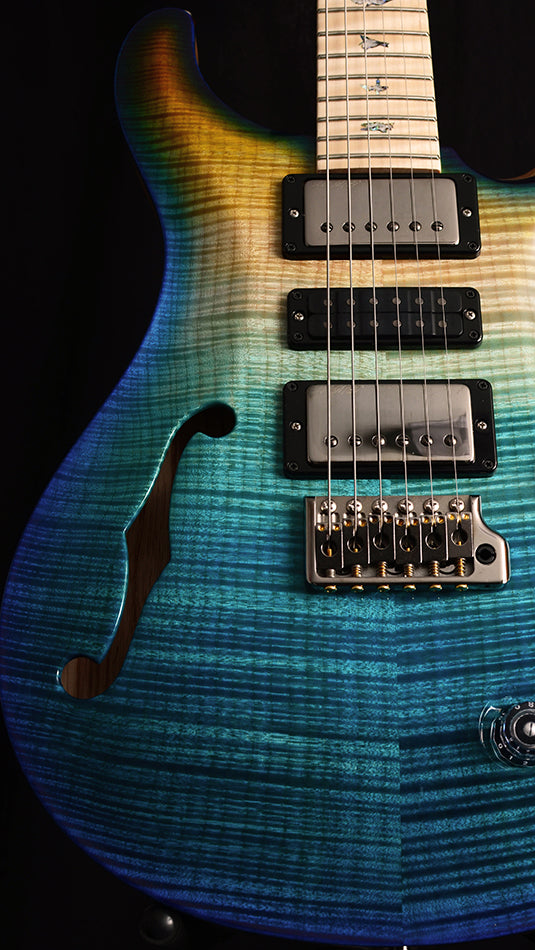 Paul Reed Smith Wood Library Artist Special Semi-Hollow Brian's Guitars 10th Anniversary Limited Beach Fade