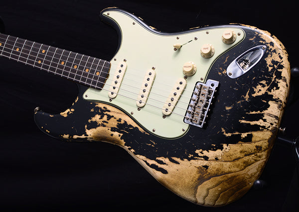 Fender Custom Shop Limited Edition 1963 Super Heavy Relic Stratocaster Black-Brian's Guitars