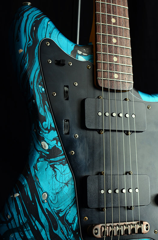 Nash JM-63 Blue Swirl-Electric Guitars-Brian's Guitars