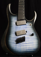 Used Ibanez RGDIM6FM Iron Label Series Multi-Scale Electric Guitar Cerulean Blue Burst Flat-Brian's Guitars