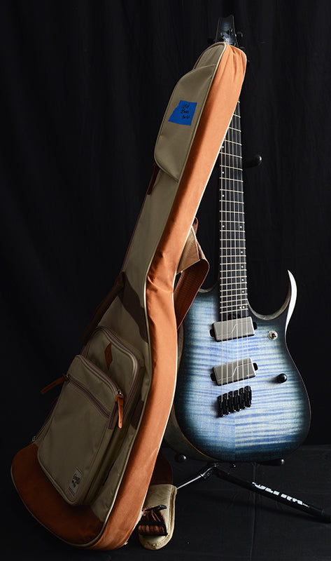 Used Ibanez RGDIM6FM Iron Label Series Multi-Scale Electric Guitar Cerulean Blue Burst Flat-Brian's Guitars