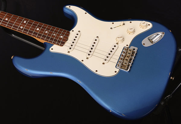 Used Fender Custom Shop 1965 Stratocaster Relic Lake Placid Blue-Brian's Guitars