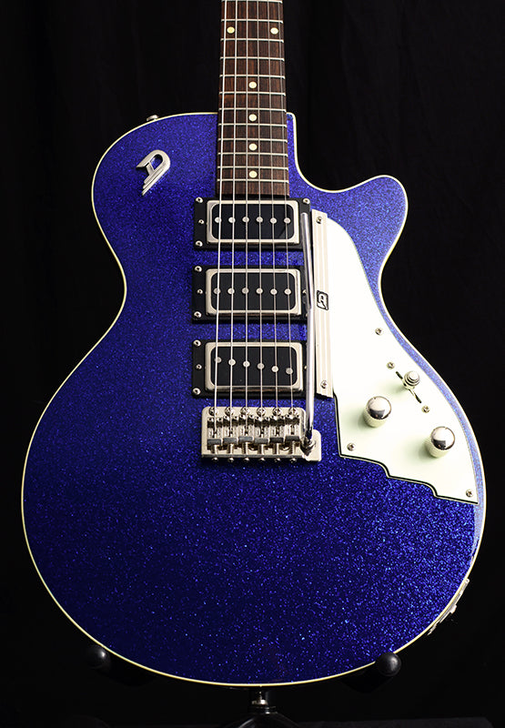 Used Duesenberg V-Caster Blue Sparkle-Electric Guitars-Brian's Guitars