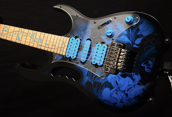 Used Ibanez Jem77P Steve Vai Signature Jem Blue Floral-Brian's Guitars